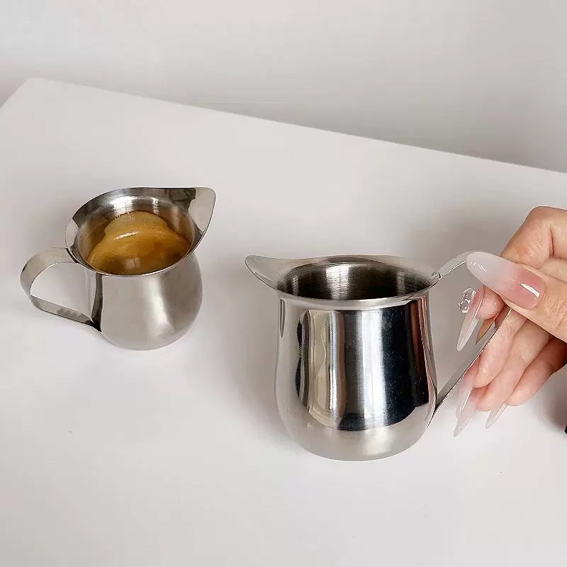 Espresso Shot Glass - Jarra de leche de acero inoxidable,