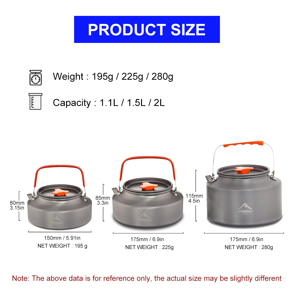Wideea-hervidor de agua para a - Coffee Equipment For Camping reseña y precio